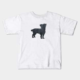 Cairn Terrier Silhouette Art Kids T-Shirt